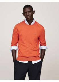 Tommy Hilfiger pánský oranžový svetr - L (SM5)