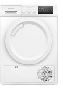 Siemens WT43N203 iQ300 8kg Kondensationstrockner, 60 m breit, softDry-Trommelsystem, Outdoor-Programm, Knitterschutz, weiß