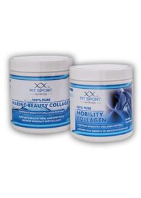 FitSport Nutrition 100% Pure Mobility Collagen 300g + 100% Pure Marine Beauty Collagen 250g