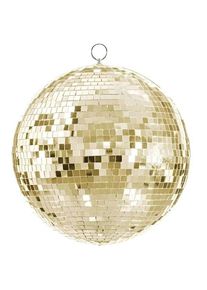 partydeco Z�v�sn� disco koule zlat� 40 cm