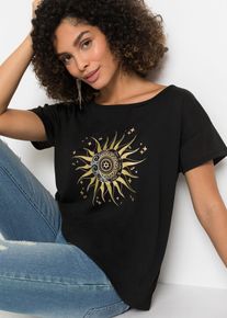 Triko s průstřihem | Čern&aacute; | Vel. 32/34 (XS) | bonprix