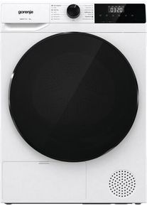 Gorenje DHNA93/DE 9 kg A+++ Wärmepumpentrockner, 59,5 cm breit, 15 Programme, AutoDrain, Kindersicherung, TwinAir, LED Display, weiß