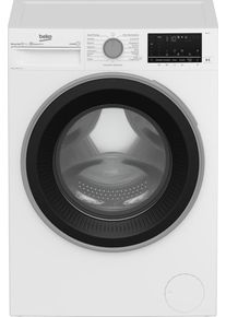 Beko B3WFU58415W1 8kg Frontlader Waschmaschine, 60 cm breit, 1400 U/Min, Watersafe, Türanschlag links, Kindersicherung, Bluetooth, Nachlegefunktion, S