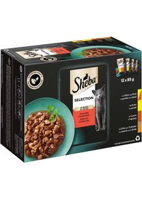 Sheba Selection Herzhafte Komposition v om&aacute;čce, multipack 96 &times; 85 g