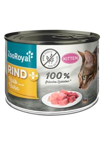 ZooRoyal hověz&iacute; maso + koťata 6&times; 200 g