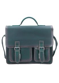 Green Burry Greenburry Aktentasche Leder 39 cm grün