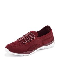 Lascana Ženy Slip on boty bordó / bílá 36
