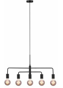 Nordlux Gloom 5-Spot Pendelleuchte, E27, 40W, schwarz (2113053003)