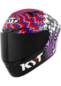 KYT NZ-Race Savadori Replica, full face helmet , color: Black/White/Red/Purple , size: XL