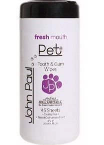 John Paul Pet John-Paul-Pet Tooth- & Gum-Wipes, 45 Stück