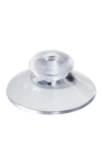 100 Přísavky s knoflíkem 30 mm | 14 mm, Měkký PVC, transparentní provedení