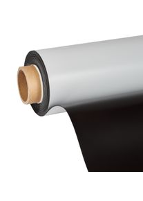 Magnetická folie k potisku, bílá 1.6 mm | 1070 mm | 10 m, Ferit|PVC