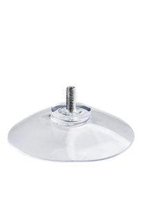 Přísavky se závitem 50 mm | M4, délka 10 mm, Měkký PVC, transparentní provedení