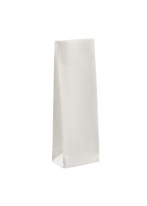 1000 Sáček s blokovým dnem bílý 70 x 40 x 205 mm, OPP|Kraftový papír|PET|CPP, bílá