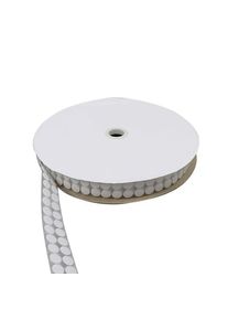 Suchý zip bodový na cívce, Háčky | 13 mm | bílá, Nylon|Polyester