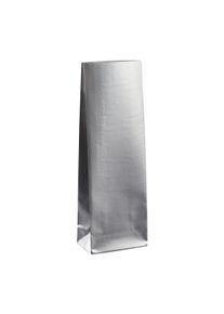 500 Sáček s blokovým dnem stříbrný 80 x 50 x 252 mm, OPP|Kraftový papír|PET|CPP, stříbrná
