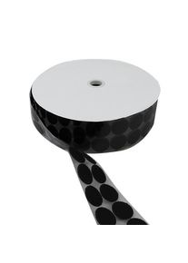 Suchý zip bodový na cívce, Háčky | 33 mm | černá, Nylon|Polyester