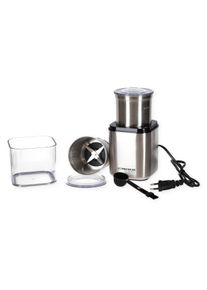 Rommelsbacher EGK200 Gewürz- und Kaffeemühle, 2 auswechselbare Edelstahlbehälter, 200 W, edelstahl