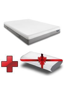 Sleezzz Premium viscoelastická matrace 120 x 200 cm, výška 20 cm, stupeň tuhosti H2/H3, s oboustrannými úchyty + polštář s chladivým efektem Sleezz...