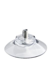 Přísavky se závitem 30 mm | M4, délka 6 mm, Měkký PVC, transparentní provedení