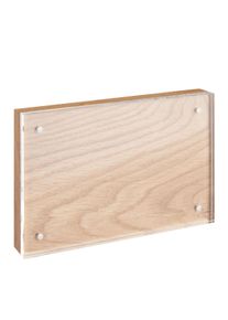 magnetický obrazový rám, akrylát/dub 100 x 150 mm, Akrylát (PMMA), transparentní provedení|Dub