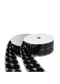 1 Set - Suchý zip bodový na cívce, Sada háčků a smyček | 45 mm | černá, Nylon|Polyester