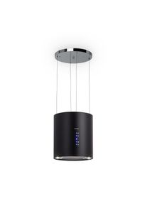 Klarstein Barett, digestoř, 35 cm, ostrůvková, 560 m³/h, LED, filtr s aktivním uhlím, černá
