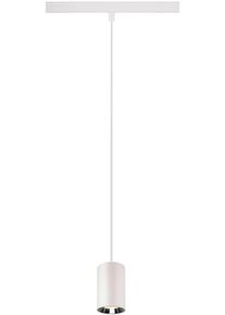 SLV NUMINOS XS 48V Pendelleuchte für Niedervolt-Schienensystem, 4000K, 8.7W, DALI dimmbar, 40°, weiß/chrom (1006809)