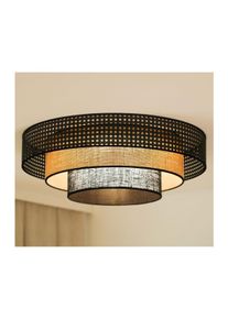 Brilagi Brilagi - LED Stropní svítidlo DAKOTA LUNETA LED/12W/230V pr. 60 cm černá/béžová