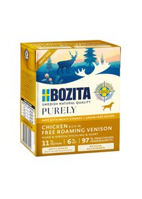 Výhodné balení: 24x370g Bozita Purely Paté s jelenem vlhké krmivo pro psy