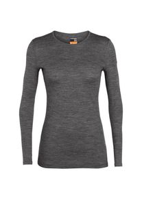 Icebreaker Women's 200 Oasis L/S Crewe Merino base layer Women (L, grey)