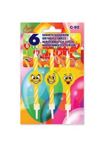 Sv��ky dortov� Emoticon 6 ks