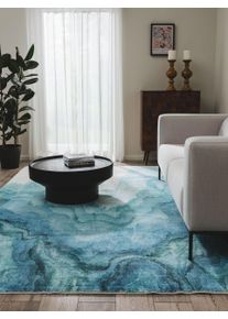 benuta Pop Prateln&yacute; koberec Mara Modr&aacute; 120x170 cm Abstrakt