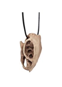 3D Druck Rattenschädel Anhänger mit Lederband (7cm)