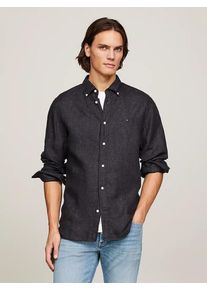Tommy Hilfiger pánská černá košile - XL (BDS)