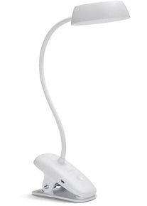 Philips Donutclip Schreibtischleuchte, 3W, 5V, 175lm, 4000K, dimmbar, weiß (929003179707)