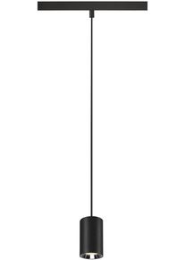 SLV NUMINOS XS 48V Pendelleuchte für Niedervolt-Schienensystem, 4000K, 8.7W, DALI dimmbar, 55°, schwarz/chrom (1006803)