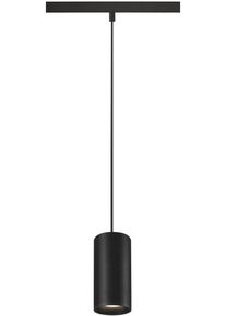 SLV NUMINOS S 48V Pendelleuchte für Niedervolt-Schienensystem, 4000K, 16W, DALI dimmbar, 40°, schwarz/schwarz (1006852)