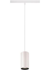 SLV NUMINOS S 48V Pendelleuchte für Niedervolt-Schienensystem, 4000K, 16W, DALI dimmbar, 40°, weiß/schwarz (1006861)