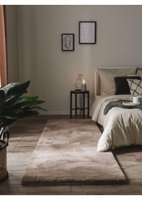 benuta Nest Kožešinový koberec Dave Taupe 80x240 cm Taupe Uni