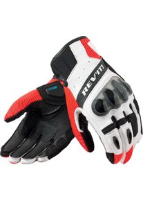 Revit Ritmo, gloves , color: Black/White/Neon-Red , size: M