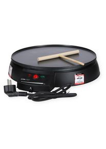 Clatronic CM 3372 Crêpe Maker, 900W, Ø 29cm, inkl. Teigverteiler, schwarz (251121)
