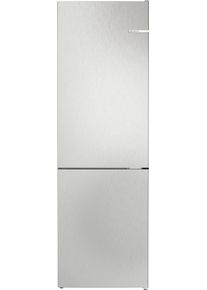 Bosch KGN362LBF Serie 4 Stand Kühl-Gefrierkombination, 60 cm breit, 321 L, VitaFresh XXL, Perfect Fit, Multi Airflow, Metall-Optik
