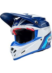 Bell Moto-9S Flex Merchant, motocross helmet , color: White/Blue/Light Blue , size: L