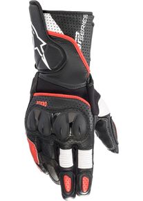 Alpinestars SP-2 V3, gloves , color: Black/White/Light Red , size: L