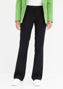 Strečové kalhoty Bootcut | Černá | Vel. 38 | bonprix