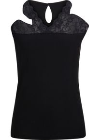 Damske Košilka se saténovou paspulkou černá ,velikost 48