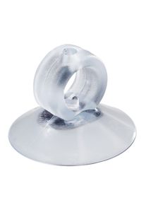 100 Přísavky s očkem, Měkký PVC, transparentní provedení