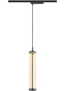 SLV QUIMERA Pendelleuchte für 1-Phasen Hochvolt-Schienen-System, Pendellänge 150cm, 2700K, PHASE dimmbar, dunkel bronze (1008041)