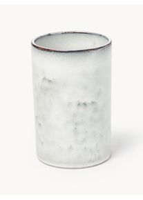 Broste Copenhagen Ručně vyrobený stojan na kuchyňské náčiní Nordic Sand Šedá Hlína Ø 9 cm, V 15 cm
